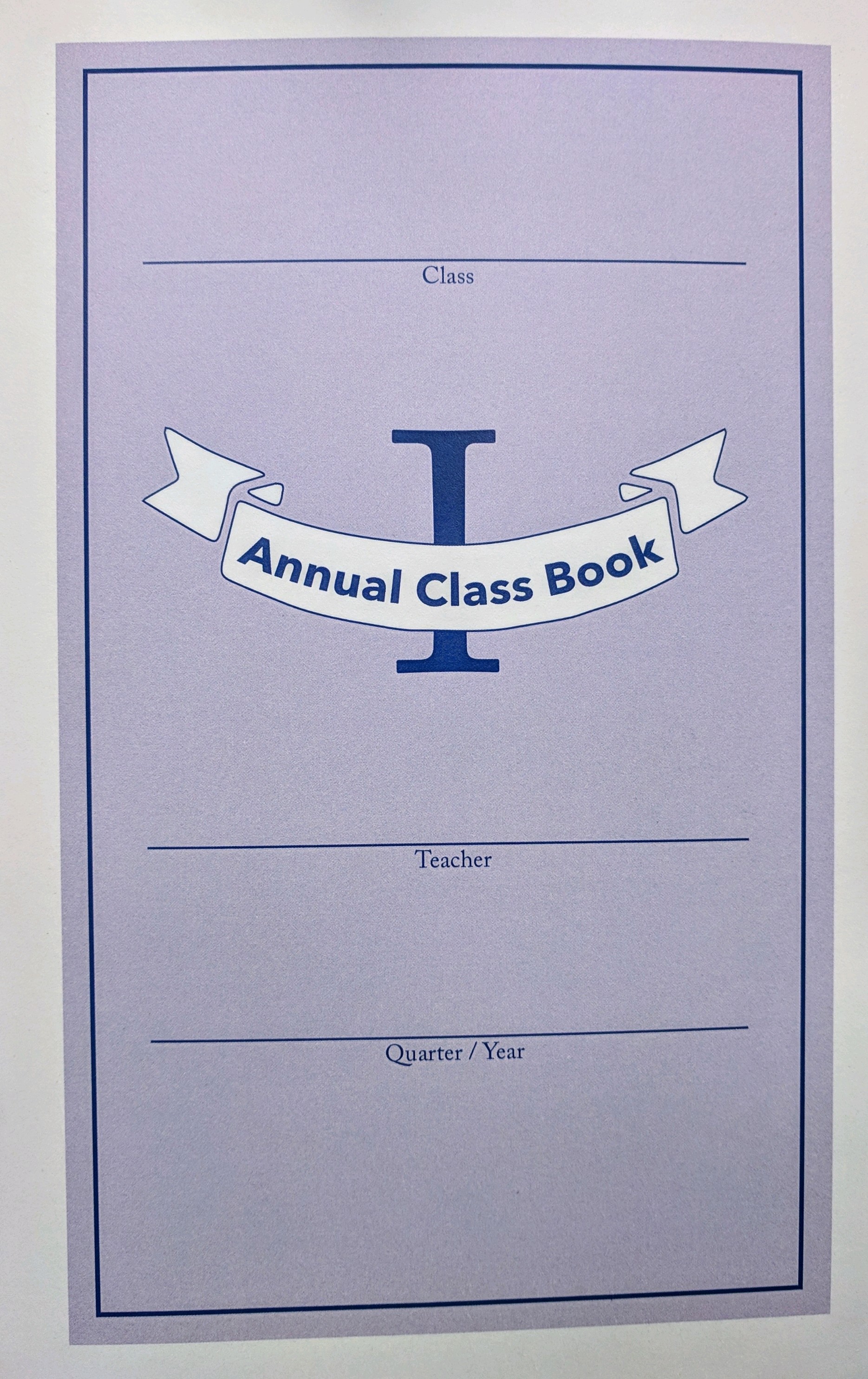 Normal Class Book Church Supplies :: Annual Class Book I - Stinson Press